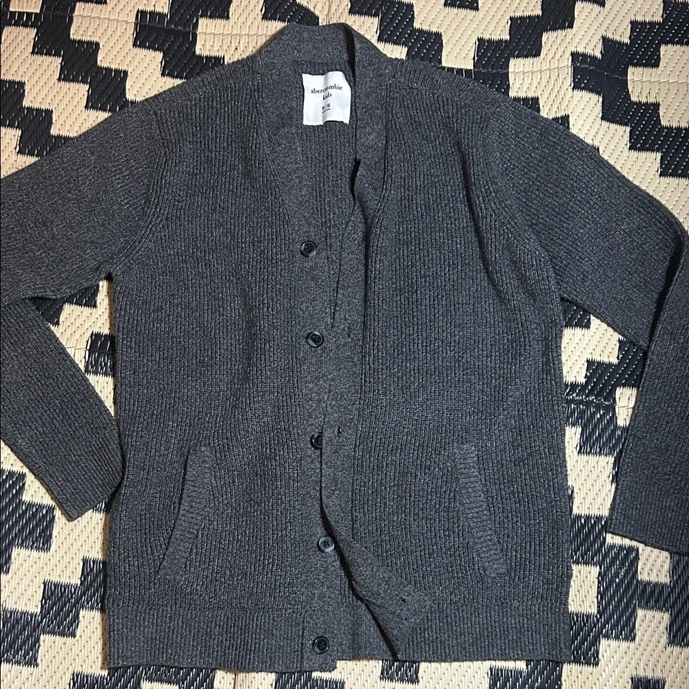 Abercrombie Kids Charcoal Knit Sweater - Picture 2 of 4